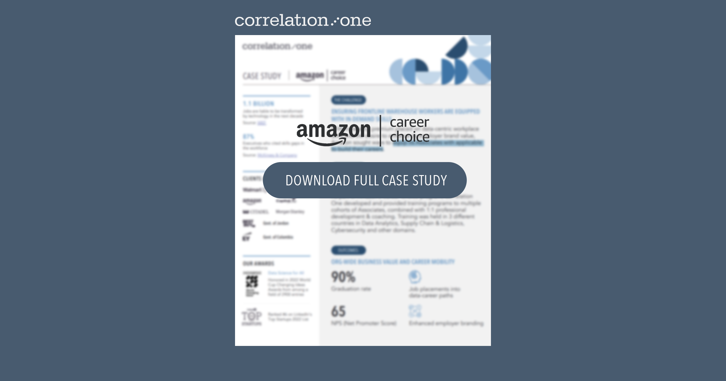 Correlation one enables amazon s hourly warehouse workers with